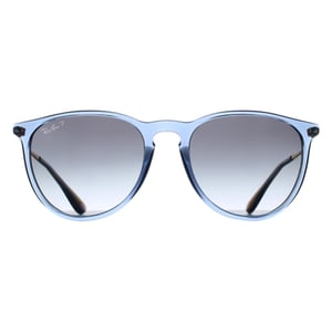 Ray-Ban Round Womens Transparent Blue Grey Gradient Polarized RB4171 Erika