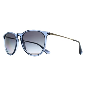 Ray-Ban Round Womens Transparent Blue Grey Gradient Polarized RB4171 Erika