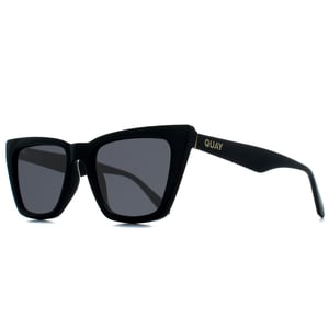 Quay Cat Eye Womens Black Smoke Polarized Call The Shots