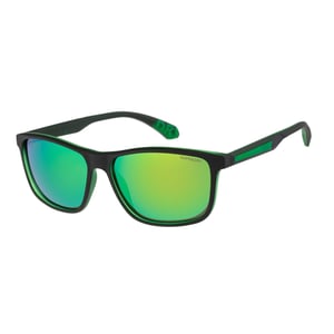 Superdry Rectangle Mens Matte Black Green Green Mirror Polarized SDS-5014