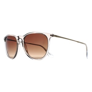 Ray-Ban Round Womens Transparent Light Brown Brown Gradient RB4171 Erika