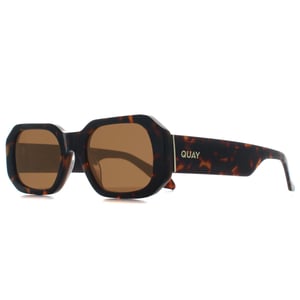 Quay Rectangle Womens Coffee Tortoise Brown Hyped Up