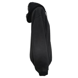 Balenciaga Political Campaign Medium Fit Hoodie in Black Cotton
