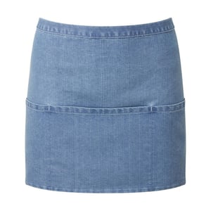 Premier Colours Collectie Denim schort met 3 zakken (Blauwe Denim)