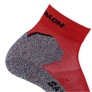 Salomon Volwassen uniseks Speedcross enkelsokken (Rood/Grijs)