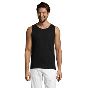 SOLS Heren Justin Tank Top (Diep zwart)