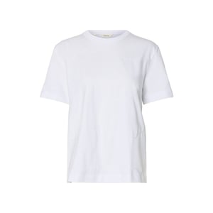 Selected Femme slfmila ss embroidery tee 16101448 bright white