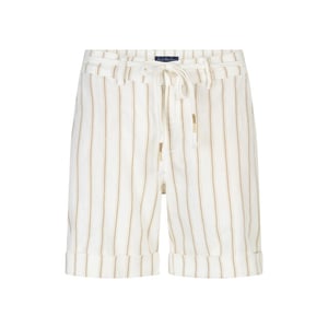 Red Button Camille short linen/co stripe dark sand