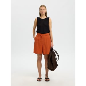 Selected Femme slflinna hw linen string shorts b 16101387 potters clay