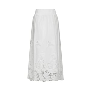 Neo Noir yara long emb skirt 168438 120 white