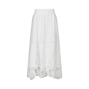 Neo Noir yara long emb skirt 168438 120 white
