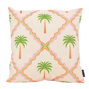 NOVÉE Sierkussen palm tile outdoor | 45x45 cm | katoen/polyester