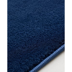 Muratap Samba fluffy badmat wasbaar & anti-slip navy- 60x120 cm