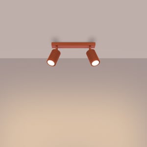 Bright Home Plafondlamp karbon minimalistisch 2 lichtpunten rode