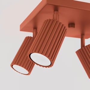 Bright Home Plafondlamp karbon minimalistisch 4 lichtpunten rode