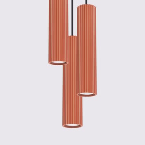 Bright Home Hanglamp karbon minimalistisch 3 lichtpunten rode