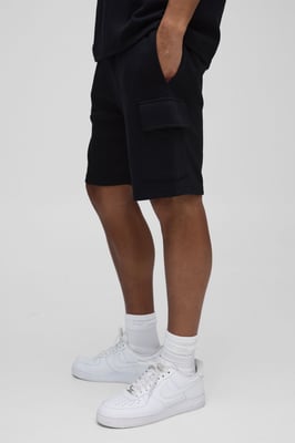 Relaxed Fit Interlock Cargo Shorts