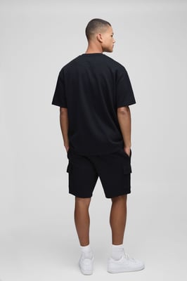 Relaxed Fit Interlock Cargo Shorts