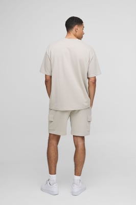 Relaxed Fit Interlock Cargo Shorts