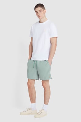 Colbert Seersucker Shorts Regular Green Meadow
