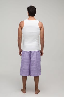 Ribbed Muscle Fit Vest & Jort Lounge Set