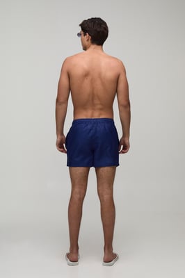 Piped Football Embroidered Short Length Swim Short