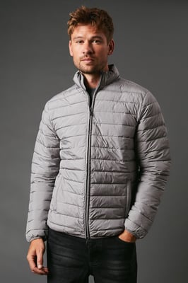 Active Rlg Lightweight Full Zip Padded Jacket Charcoal