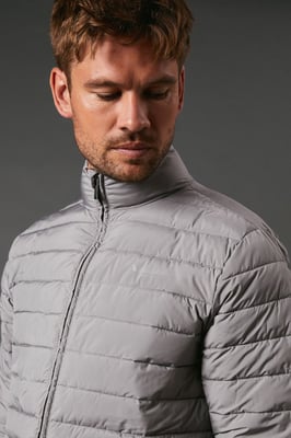 Active Rlg Lightweight Full Zip Padded Jacket Charcoal