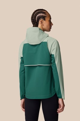 Apex Wind Jacket Dark Green Seafoam Marl