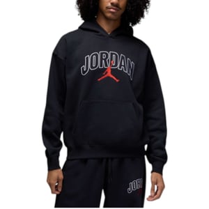 Nike Mens IB7241-010 Jordan Hoodie Brooklyn Fleece Pullover Black Hooded