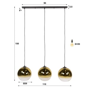 Hoyz hanglamp bubble - 29x115x150 cm