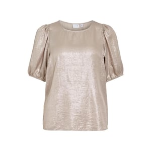 Vila Vimetalla o-neck 24 toprc goudkleurig