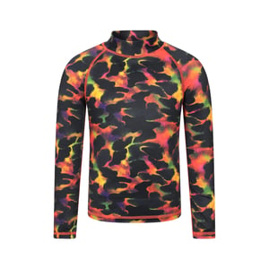 Mountain Warehouse Kinder/Kids Abstracte Rash Top met lange mouwen (Donkerrood)