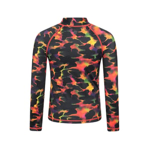 Mountain Warehouse Kinder/Kids Abstracte Rash Top met lange mouwen (Donkerrood)