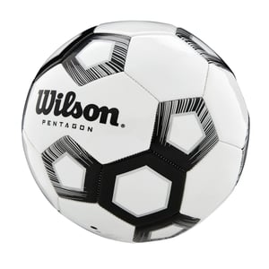 Wilson WTE8527XB Pentagon Voetbal (Wit/zwart)