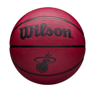 Wilson NBA Team Tribute Solid Miami Heat Basketbal (Rood)