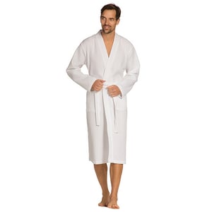 Vossen Wellington badjas voor volwassenen (Wit)