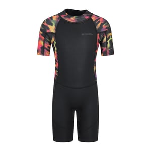 Mountain Warehouse Wetsuit met korte print voor kinderen (Rood)