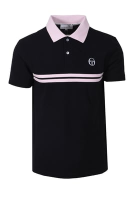SERGIO TACCHINI SUPERMAC POLO BLACK/LIGHT LILAC