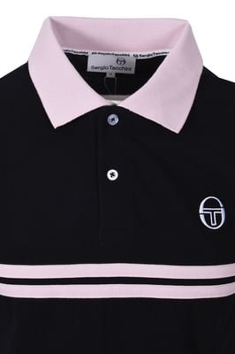 SERGIO TACCHINI SUPERMAC POLO BLACK/LIGHT LILAC