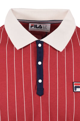 FILA CLASSIC BB1 STRIPED POLO GARNET/GARDENIA/FILA NAVY
