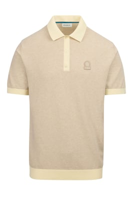 Sandbanks 3-Button Knitted Polo STONE
