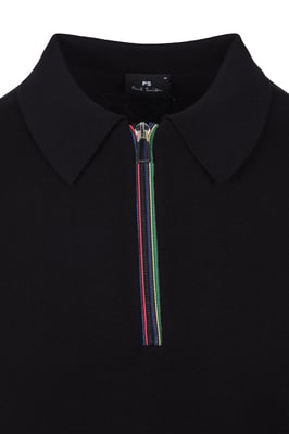 PAUL SMITH SWEATER SS POLO BLACK