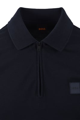 Boss Orange PASSERZIP POLO DARK BLUE