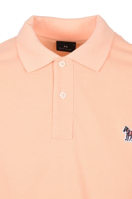 Paul Smith Reg Fit SS Polo Zebra Peach