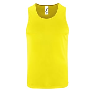 SOLS Heren Sportieve Tank Top (Neon geel)