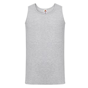 Fruit of the Loom Unisex Adult Valueweight Athletic Tank Top (Heide Grijs)