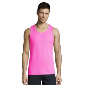 SOLS Heren Sportieve Tank Top (Neonroze)