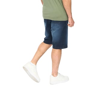 Crosshatch Heren Kamaline Denim Shorts (Donkere wasbeurt)