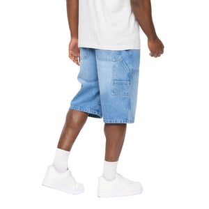 Crosshatch Mens Teleman Denim Shorts (Light Wash)
